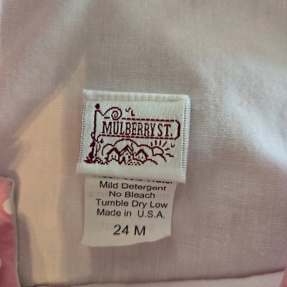 Mulberry Street Pink Polka Dot Dress with Ruffle Hem 24 Months - Picture 5 of 5